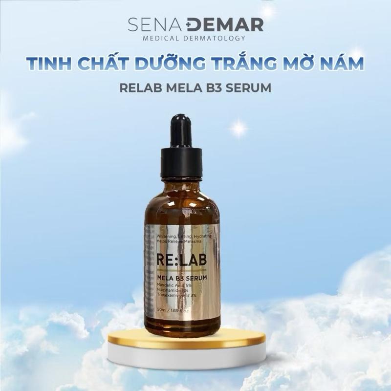 Serum nám Relab tinh chất Re:Lab mela b3 SERUM hỗ trợ dưỡng nâng tone da ampoule 50ml hạn dùng 2028 Skincare Nữ