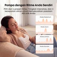 Gambar eufy Wearable Breast Pump E20 - Pompa ASI Pintar Elektrik Handsfree dengan Terapi Hangat HeatFlow dan tas charger/ Handsfree Breast Pump Heating Function with charging case/Wireless Smart Breast Pump dari Mothercare Indonesia Kota Administrasi Jakarta Utara 4 Tokopedia