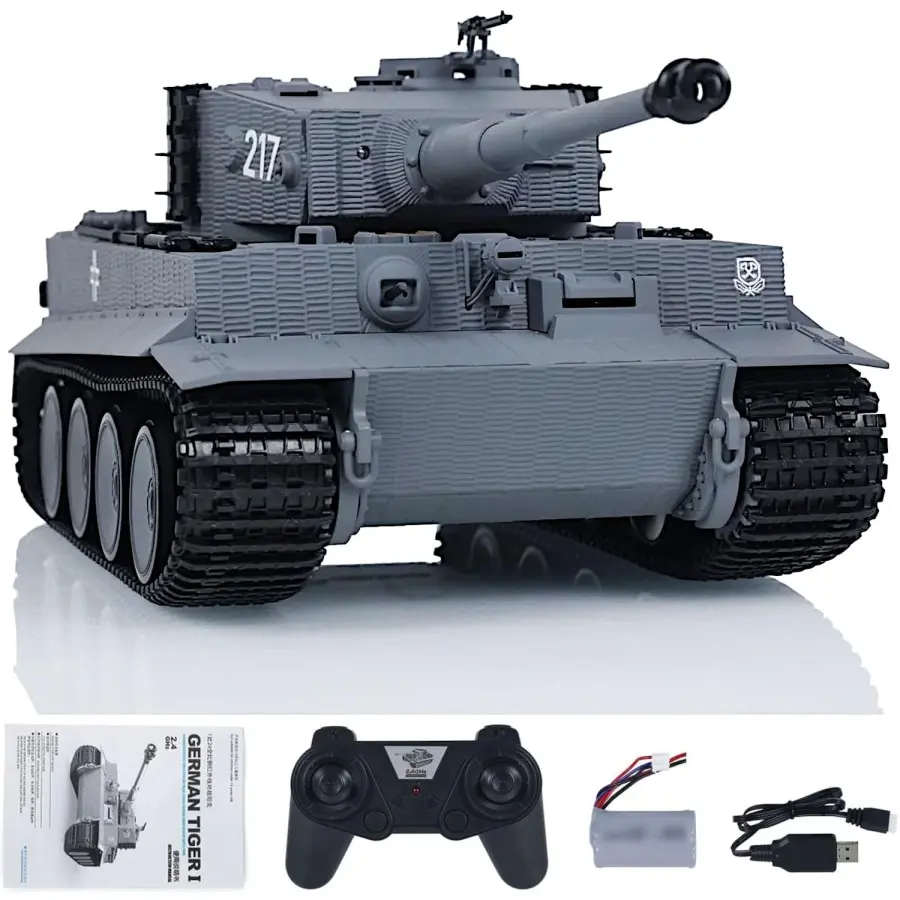 Heng Long RC 1/24 Scale Infrared Battle Tank German Tiger I Late version Remote Control