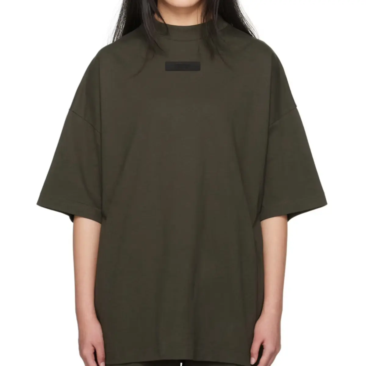 FW23 FOG Essentials Black Patch Tee INK