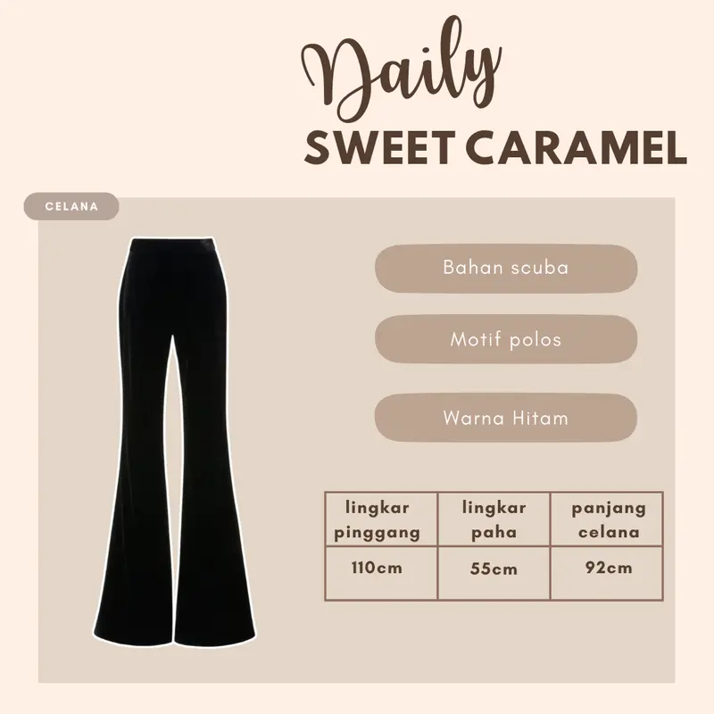 1 Set Outfit Wanita Kekinian ( Sweater Rajut - Celana Cutbray - Jilbab Bella Square ) Setelan LS094 Baju Cantik 4