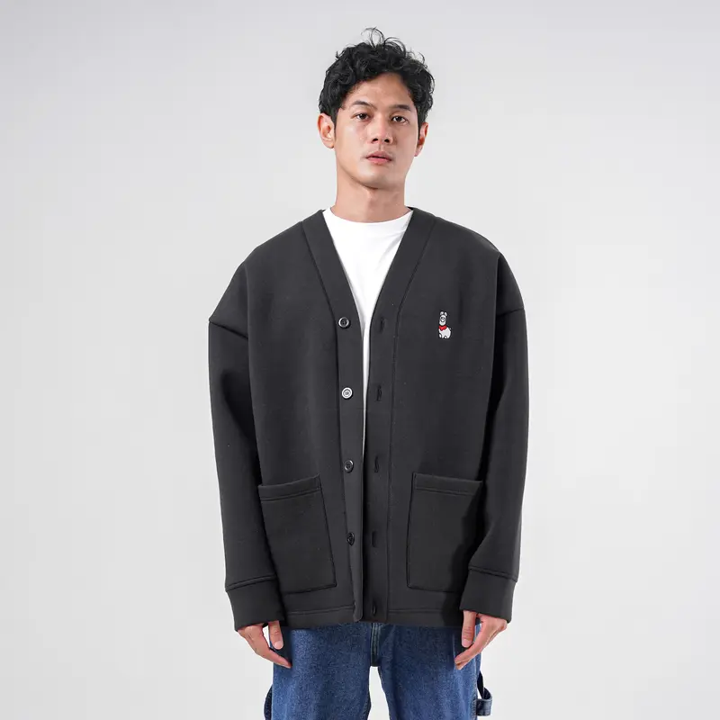 House of Smith Sweater New Carpaca Black #3 - Cardigan Pria 3