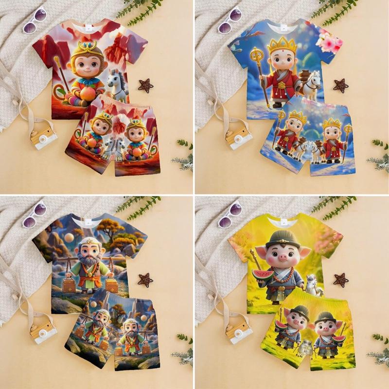 4 Thầy Trò Đường Tăng Combo 4 bộ-159k . Đủ sz cho BÉ TRAI- BÉ GÁI 8-40kí .CHẤT THUN THÁI LẠNH-MỀM MỊN-Co giãn tốt-Thấm hút mồ hôi ạ