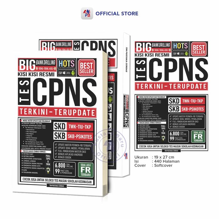 Gambar Buku Tes CPNS 2026 / BIG Bank Drilling Soal Asli Tes CPNS Terkini Terupdate ( COVER BARU ) Plus BONUS Aplikasi / Pustaka Baru Press - PB dari Pustaka Baru Press Kab. Bantul Tokopedia