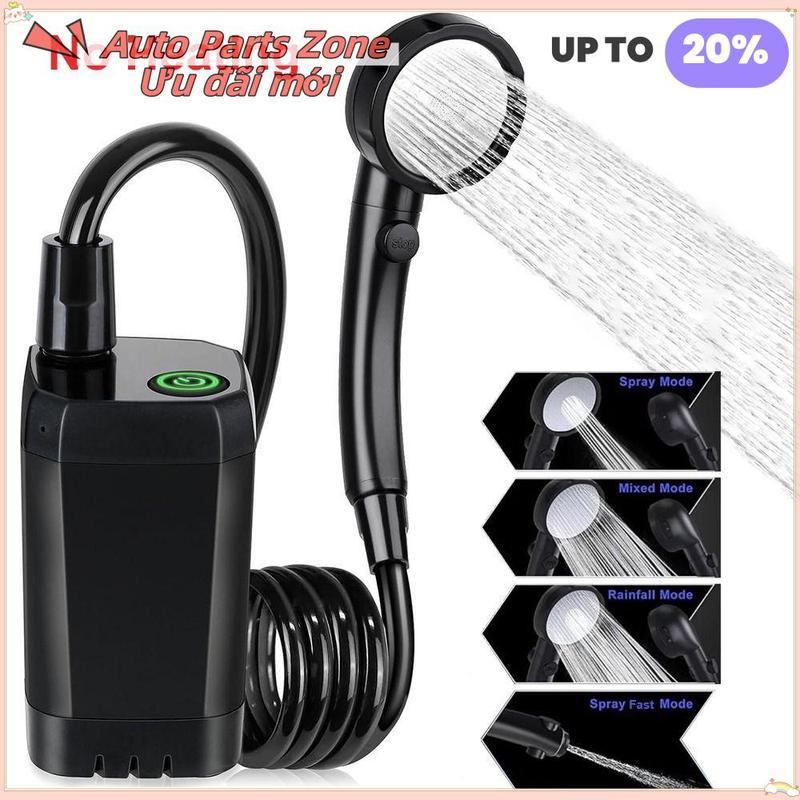 Auto Parts Zone Mới 6000mAh Bồn tắm di động Màn hình LED Có thể sạc lại Máy bơm…
