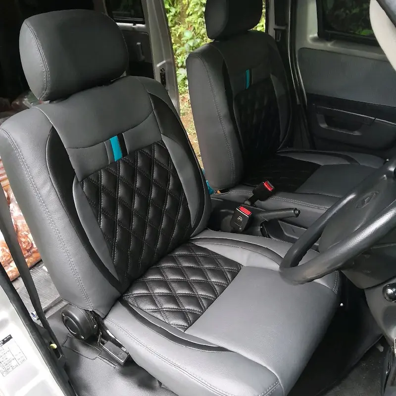 Sarung jok mobil timor 2baris komplit bonus bantal leher 2
