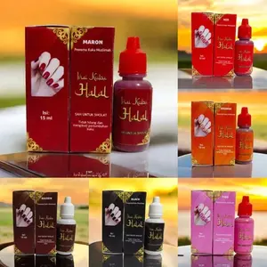 MARON Inai Kuku HALAL Sah untuk Sholat Pewarna Kuku Muslimah Inaikuku Musliamah 15 ml Tidak Holog dan Menghentikan Penyebab