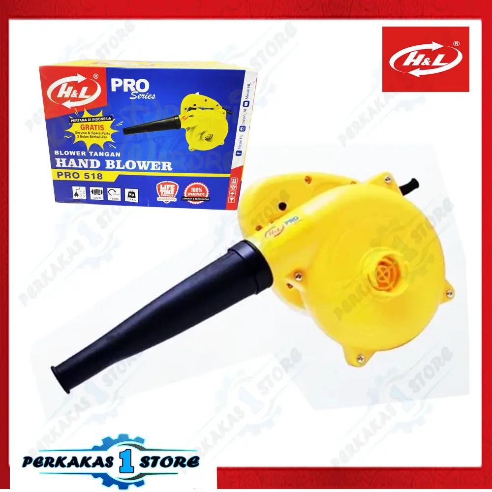 Termurah !! H&L Pro 518 Mesin Blower Tangan Hand Blower Peniup Debu Pengering