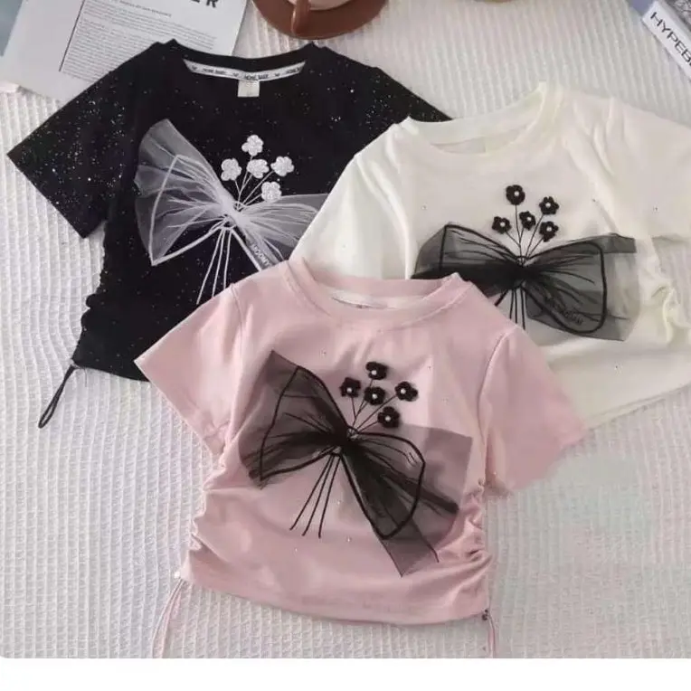 Atasan kaos serut vita anak import premium korean style Fashion