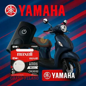 Baterai Batre Kunci Remot Alarm Yamaha GRAND FILANO Kunci Remote Motor Yamaha GRAND FILANO Baterai Smart Key Remote Motor FILANO ORIGINAL