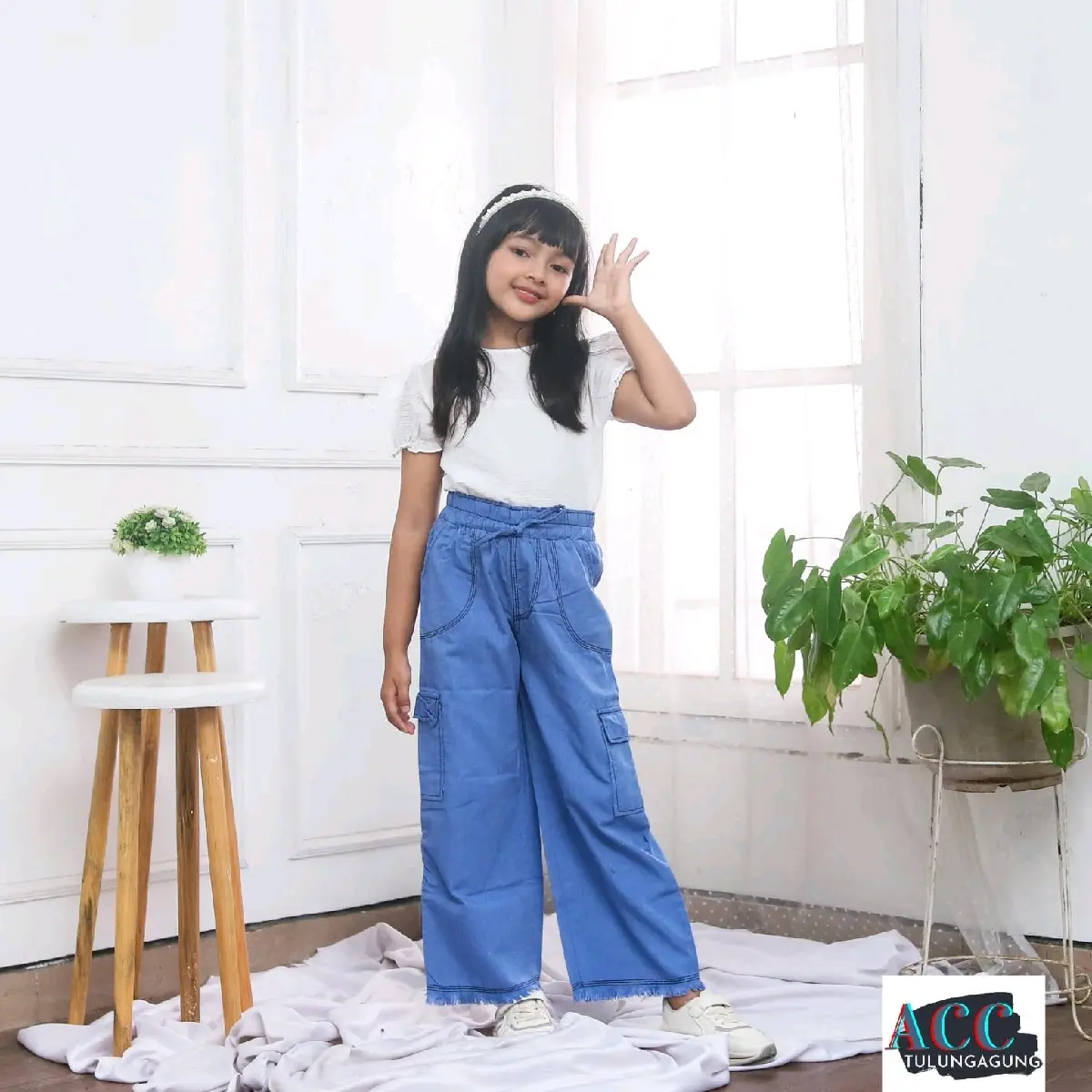 KULOT JEANS LOVE ANAK SD KLAS 1 SAMPAI 3