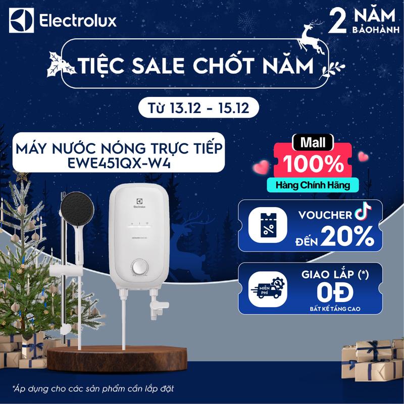  Máy nước nóng trực tiếp Electrolux EWE451QX-W4 4500W - Giao lắp 0Đ 