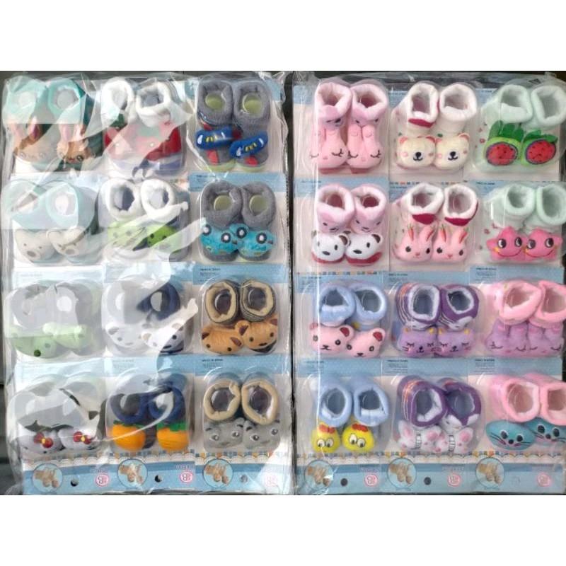 ( 3 pasang ) kaos kaki bayi model sepatu/kaos kaki baby mika 4