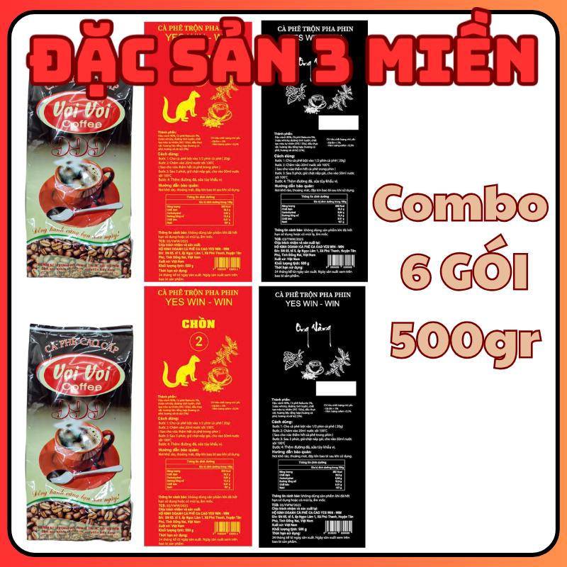 3KG CÀ PHÊ 6 GÓI CÀ PHÊ CHỒN VOI VÀNG ONG VÀNG PHA PHIN ĐẬM VỊ CÀ PHÊ THƠM DỊU SĂN ĐẬM ĐÁNH BỌT NHIỀU Coffee positive coffee Cafe oxy24h coffee arabica coffee pleiku 3 miền