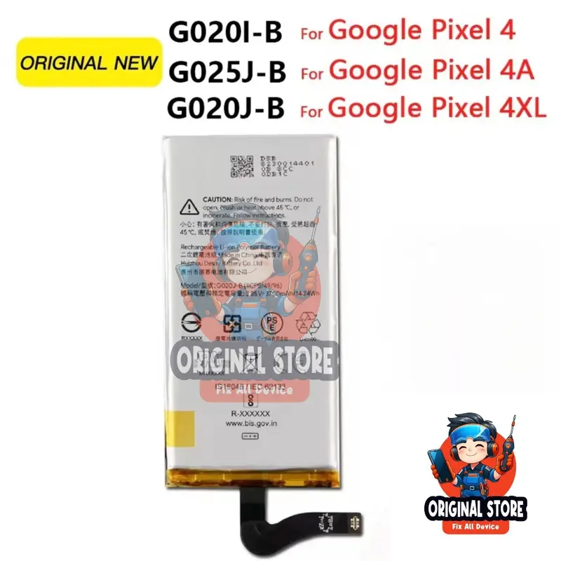 Batrei batre ggoogle pixel 4 4A 4 XL original baterai batrai 0