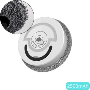 Dust Mop Robot Pel Sapu Lantai Alat Pembersih Debu Keramik 2500mAh dengan Kain Microfiber