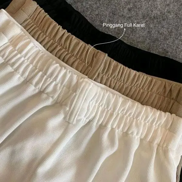 Oro Pants Knitt Premium // Loose Pants Wanita// Celana kerja wanita Casual Cewek Basic Panjang Kantor 8