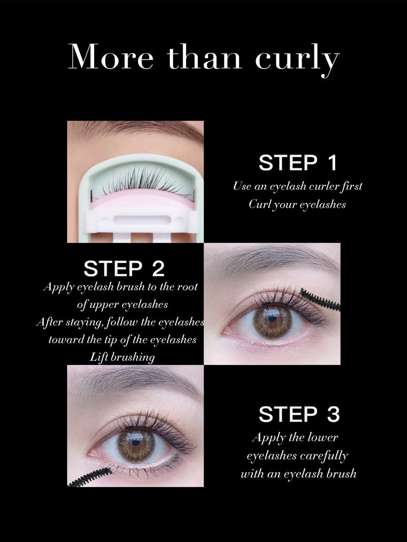 Product Introduction of Mini Brush Waterproof Mascara, Volumizing, Extending, Defining, Curling, Doubling, High Definition Mascara, Lengthened and Natural Looking Lashes, Black Brown Berry Blue four colors available 7