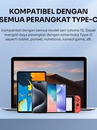 Gambar KABEL DATA USB TYPE-C TO TYPE-C ROBOT RZCC100 60W FAST CHARGING ORIGINAL CABLE dari btgcom Kota Denpasar 2 Tokopedia