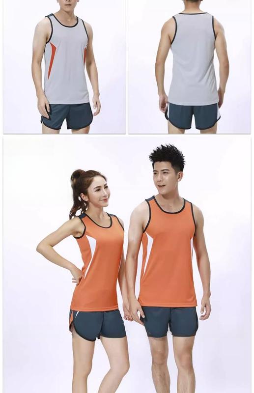 Product Introduction of Track and Field Training Wear Competition Customization Track Suit Marathon Suit Vest Sleeveless Quick-Drying Sports Running 17