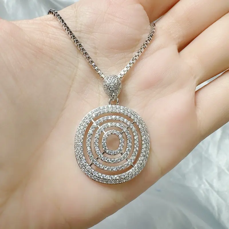 E32 (CO 2 Barang Apapun free 1) K20 Perhiasan Lapis Emas Kalung putih set liontin permata full perhiasan Perempuan Pelapisan Logam xuping 4
