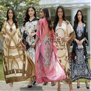 Gafesa - Kaftan Raya Polyster Stretch Lebaran 2026 Motif Terbaru