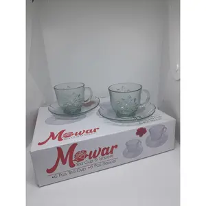 GELAS KADO | GELAS TATAKAN | GELAS KOPI/GELAS KACA ROSES including additional packaging bubble + dus tambahan