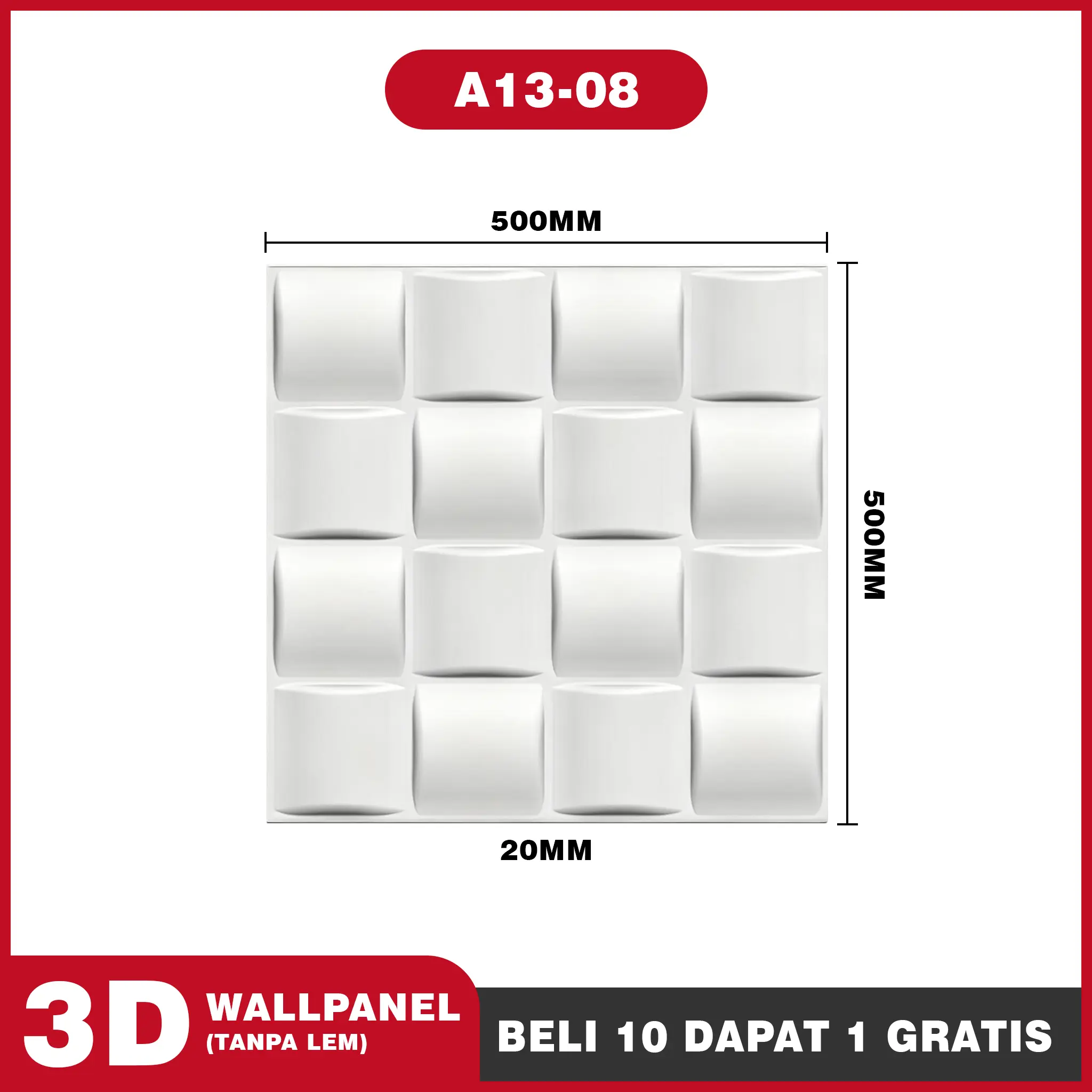 A13-08  |   11 PCS (50cm×50cm)