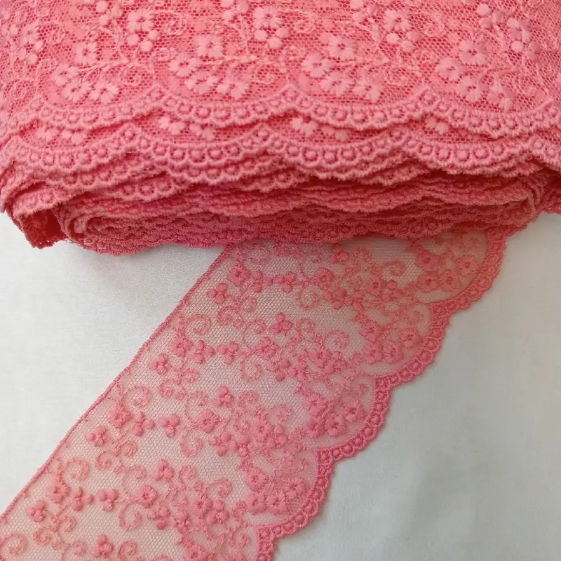 RENDA TILLE FULL BORDIR PINGGIRAN BAJU/RENDA BUNGA BORDIR 3