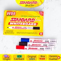 Gambar Standard - W88 Whiteboard Marker ( Spidol yang bisa dihapus ) - Tinta Hitam, Isi 12 Pcs dari Standardpen Official Kota Administrasi Jakarta Pusat 4 Tokopedia