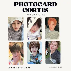Photocard Cortisunoff 2 Sisi 310GSM Laminasi 2 Sisi Bisa Pilih Member  Unofficial 5,5 x 8,5 cm Anti Air