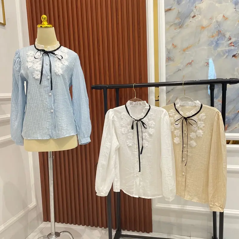 Blouse atasan wanita lengan panjang lebaran fashion wanita terbaru Casual Formal 2