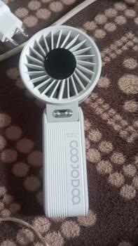 Product Review of GOOJODOQ GFS003 Folding Mini Fan 4000 MAH With Smart LED Screen Display 100 Level Speed - Kipas Mini from P**u 1