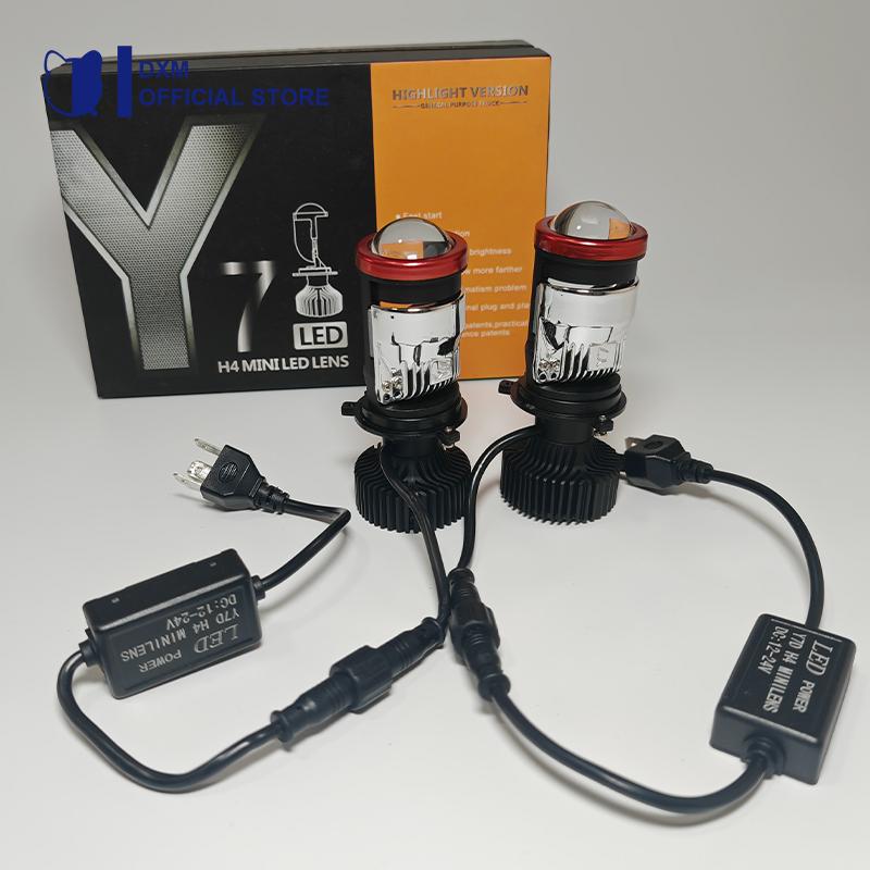 Y7D Lampu Led Mobil Dan Motor H4 /Biled/ Mini PJECTOR PROJIE Y7D SUPER BRIGHT 45 Watt Car Reflektor 5