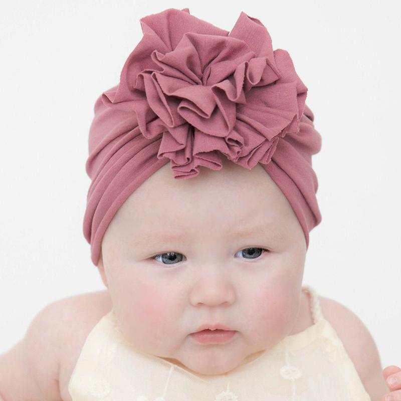 Mũ Em Bé Sơ Sinh, Mũ Hoa Dễ Thương Cho Bé Gái, Khăn Xếp Cotton Mềm Mại, Mũ Len Cho Trẻ Sơ Sinh Và Trẻ Mới Biết Đi, Mũ Lưỡi Trai 4