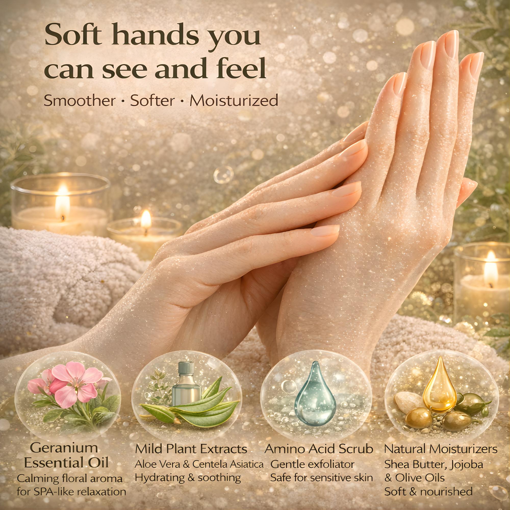 GraSPA-HAND SCRUB-Hand Care Geranium Moisture Scrub