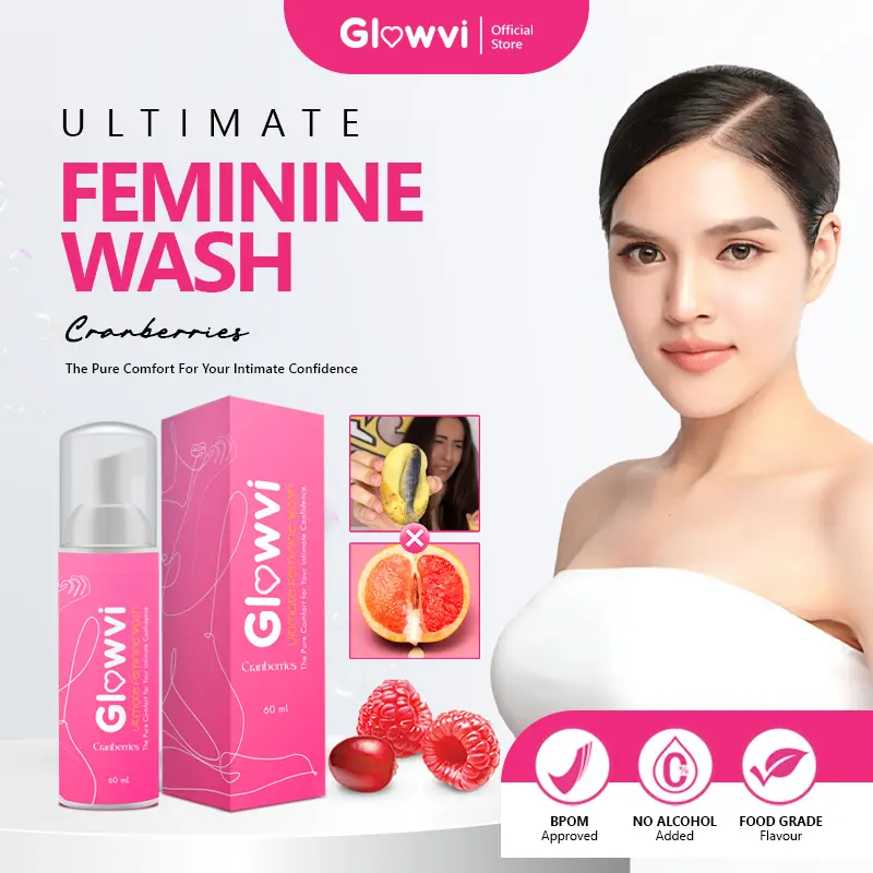 Glowvi Feminine Wash Foam – Membersihkan Area Kewanitaan & Atasi Keputihan Gatal Bau 0
