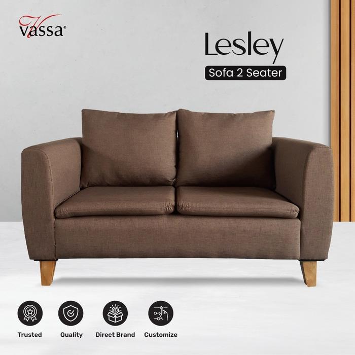 Gambar Sofa Lesley Sofa 2 Seater Minimalis By Vassa dari Vassa Sofa & Home Kab. Bogor Tokopedia