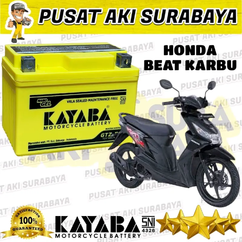ORIGINAL AKI KERING MOTOR ACCU KAYABA GTZ5S HONDA BEAT KARBU VARIO TECHNO  SKYWAVE SKYDRIVE REVO BLADE SHOGUN YTZ5S DTZ5S YTZ4V MTZ5S 0