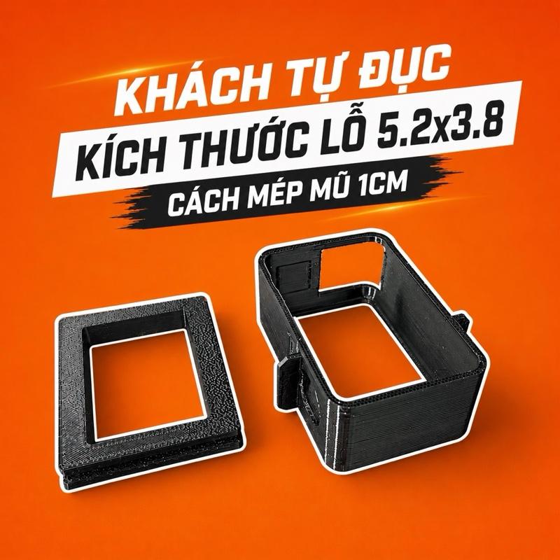Khung chế mũ pov gắn action camera, quay vlog , aff, thể thao , chắc chắn tiện…