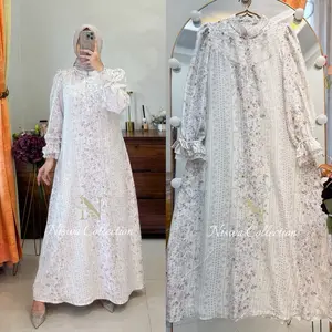 Aleza Dress gamis muslim rayon jaguard New
