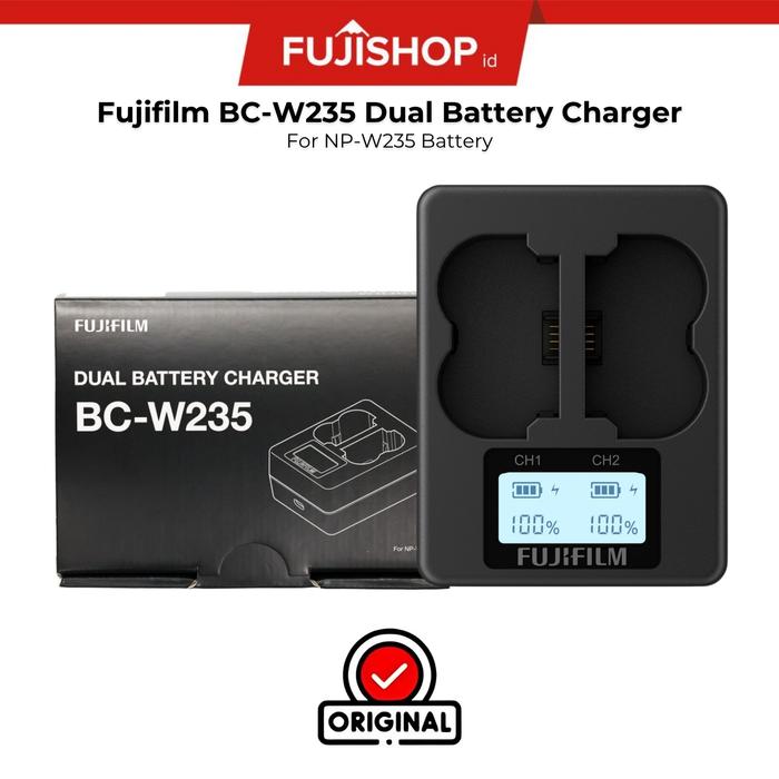 Gambar Fujifilm BC-W235 Dual Battery Charger / Dual Battery Charger BC-W235 for NP-W235 Battery dari FUJISHOPid Kota Administrasi Jakarta Barat Tokopedia