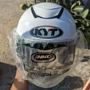 Helm Kyoto Niels | Helm Halfface Single Visor Free Sticker | Free Kardus Motorcycle