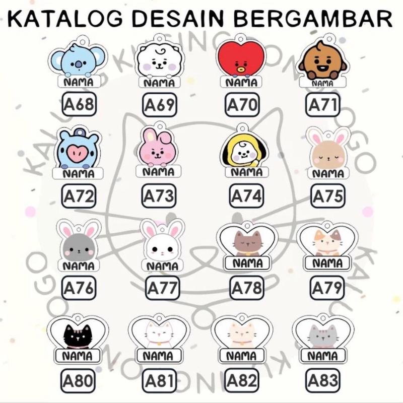Kalung kucing custom nama prusik PVC 4