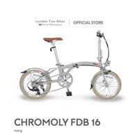 Gambar London Taxi CHROMOLY Folding Bike 16 - Ivory / Sepeda Lipat 16 Inch - IVORY dari London Taxi Bike Kota Administrasi Jakarta Selatan 1 Tokopedia