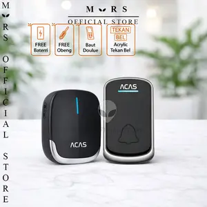 Door Bell Wireless Waterproof 1 Receiver Bel Pintu Rumah Anti Air Tanpa Kabel