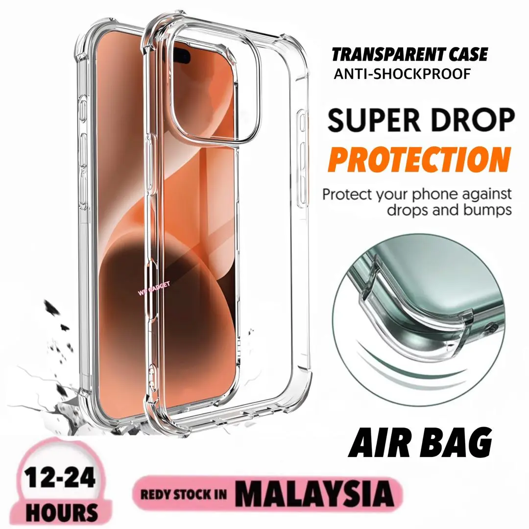 FOR SAMSUNG A06 /A05 /A05S /A04 /A04S /A03 /A03S /A02 /A02S AIR BAG TRANSPARENT ANTI-SHOCKPROOF CASE