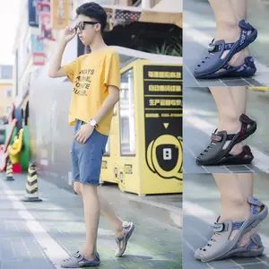 Sandal dan Sandal Trendi Pria Gaya Korea Musim Panas, Sandal Jepit Ukuran Besar Antiselip, Sepatu Pantai, Sandal Pijat Bersol Lembut Sendal Karet Kasual