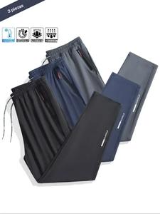 Pantalones deportivos para hombre con bolsillo con cierre, cómodos y transpirables para correr y actividades al aire libre, ropa deportiva y para exteriores para primavera y otoño