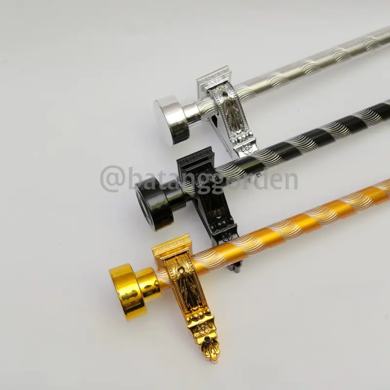 Batang gorden fullset uril tutup mini penyangga eropa ukuran 50cm-200cm